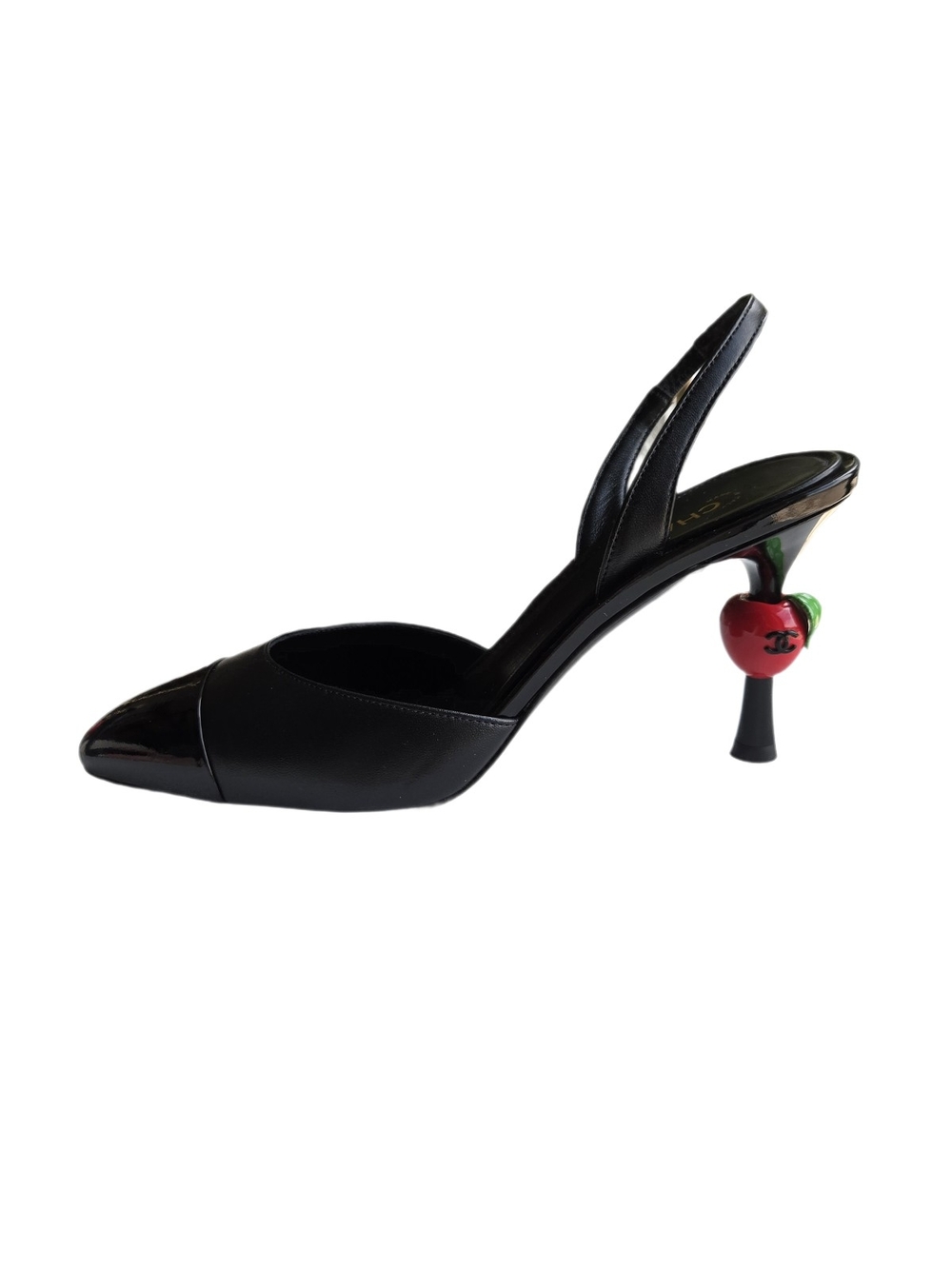 Chanel Matthieu Blazy Collection Apple Sling Back Size 39.5 NIB